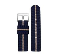 HTHRRFE Schnellverschluss-Nylonband, kompatibel mit Casio PROTREK PRW-6600 PRG-600YB PRG-650 GA2000, Herren-Sportarmband aus wasserdichtem Segeltuch, 24 m(Blue beige-steel)