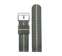 HTHRRFE Schnellverschluss-Nylonband, kompatibel mit Casio PROTREK PRW-6600 PRG-600YB PRG-650 GA2000, Herren-Sportarmband aus wasserdichtem Segeltuch, 24 m(Green rice-steel)