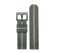 HTHRRFE Schnellverschluss-Nylonband, kompatibel mit Casio PROTREK PRW-6600 PRG-600YB PRG-650 GA2000, Herren-Sportarmband aus wasserdichtem Segeltuch, 24 m(Green rice-black)