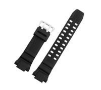 HTHRRFE Silikonarmband kompatibel mit Casio Aviation GW-3000 GW-3500B / 2000 Series Outdoor Resin Uhrenarmband Herrenarmband(Black-silver)