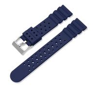 HTHRRFE Silikonkautschukarmband 20 mm 22 mm Herren Tauchen Wasserdichtes Sportarmband Armband Kompatibel mit Omega Longines Seiko Water Ghost Uhrenarmband(Royal blue,22mm)