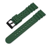 HTHRRFE Silikonkautschukarmband 20 mm 22 mm Herren Tauchen Wasserdichtes Sportarmband Armband Kompatibel mit Omega Longines Seiko Water Ghost Uhrenarmband(Green02,22mm)