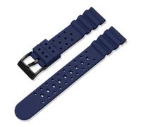 HTHRRFE Silikonkautschukarmband 20 mm 22 mm Herren Tauchen Wasserdichtes Sportarmband Armband Kompatibel mit Omega Longines Seiko Water Ghost Uhrenarmband(Royal blue02,20mm)