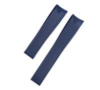 HTHRRFE Silikonkautschukarmband kompatibel mit Tag Heuer CARRERA AQUARACER 300 Uhrenarmband WAY201A WAY211C WAY111A Uhrenzubehör Herrenarmband 22 mm(Blue-no buckle)