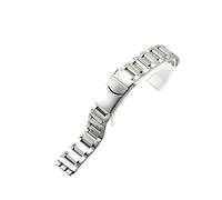 HTHRRFE Solide, raffinierte Stahlgürtel-Herren-Damen-Uhrenkette, kompatibel mit Swatch YCS Yas YGS Ygs749g, dreigabeliges konkav-konvexes Armband 17 mm 19 mm(SWQ-G06-17mm)