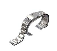 HTHRRFE Sondermodell, 22 mm massives Edelstahl-Armband, kompatibel mit Swatch YRS403 406 G007401 402 409 410, silbernes Uhrenarmband(SWQ-06(17mm))