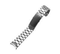 HTHRRFE Uhrenarmbänder Armband Kompatibel Mit Omega Planet Ocean 007 Seamaster 600 Metallarmband Uhr Herren Edelstahl Uhrenarmband Kette 18mm 20mm(5Beads-Silvery,20mm)