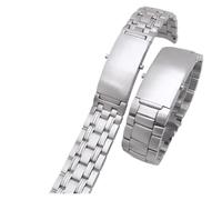 HTHRRFE Uhrenarmbänder Armband Kompatibel Mit Omega Planet Ocean 007 Seamaster 600 Metallarmband Uhr Herren Edelstahl Uhrenarmband Kette 18mm 20mm(5Beads-Silvery,20mm)