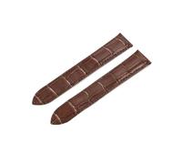 HTHRRFE Uhrenarmband aus echtem Leder, kompatibel mit Cartier-Armband mit Faltschließe aus massivem Edelstahl for Solo London Calibo for Herren und Damen, 18 20 mm(Brown-No Buckle,18mm)