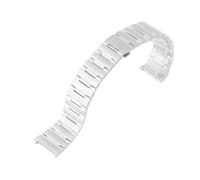 HTHRRFE Uhrenarmband aus massivem, feinem Edelstahl, kompatibel mit Omega Constellation, silbernes Armband, Faltschließe, 16 mm x 11 mm, 22 mm x 14 mm(Silver,22-14mm)