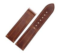 HTHRRFE Uhrenarmband aus Rindsleder, 20 mm, 22 mm, schwarz-braunes Armband, Faltschließe, kompatibel mit Herrenarmband der Hamilton Khaki Aviation Classic-Serie(Brown 01-no BK B,22mm)