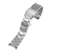 HTHRRFE Uhrenarmband kompatibel mit Casio Mdv106 Swordfish 5374 MTP-1374/1375/MDV-106/107 VD01 Armbandzubehör Klassisches Edelstahlarmband 22(Bright silver)