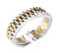 HTHRRFE Uhrenarmband kompatibel mit Rolex DATEJUST DAY-DATE OYSTERPERTUAL DATE Edelstahl-Uhrenzubehörband 13 mm 17 mm 20 mm Uhrenarmband(Silver gold 3,21mm)
