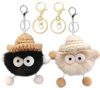 HTRTRR Schlüsselanhänger 2 Stück Set, Niedliche Charms, Schutzengel, Auto Schlüsselanhänger, Führerschein Geschenk, Geburtstagsgeschenk - (Plüsch)