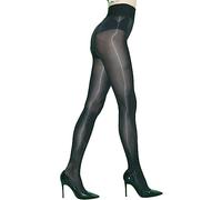 HTRUIYATY 5D Damen Strumpfhose Glänzend Öl Strumpfhosen Hohe Taille Reißfest Stützstrumpfhosen für Frauen Schwarz