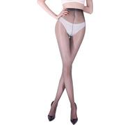 HTRUIYATY Damen Glänzend Strumpfhosen 3 DEN Sexy Öl Glänzende Strumpfhos Ultra Thin Feinstrumpfhose