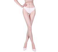 HTRUIYATY Damen Glänzend Strumpfhosen 3 DEN Sexy Öl Glänzende Strumpfhos Ultra Thin Feinstrumpfhose