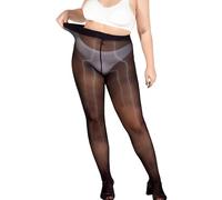 HTRUIYATY Strumpfhosen Damen Grosse GröSsen Sexy öLige Glanz Strumpfhose ReißFest Feinstrumpfhose