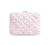HTU 11 Zoll tragbare schützende Notebook-Tasche, ästhetische Notebook-Tasche, Florale Laptop-Hülle for Büro, Schule, Hochschule, Geschäft, Arbeit (Rosa S) (Stil 4)