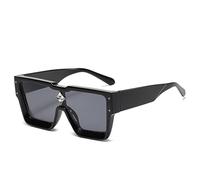 HTXONB Stilvolle quadratische Sonnenbrille für Männer und Frauen, modische Sonnenbrillen, UV400-Schutz, Sonnenschutz, C1, 140 x 150 x 58 mm