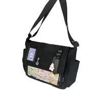 HUAANYA Stilvolle Nylon Umhängetasche Mit Japanischem Schulthema Für Anime Fans Große Schulterkapazität Für Verschiedene Anlässe Jugendliche Designs