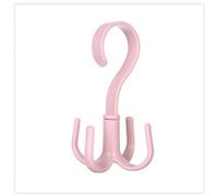 Huairdum Um 360 Grad Drehbarer Taschenaufhänger, Schal-Aufhängeständer, Krawattengürtel-Organizer mit Robustem Fassungsvermögen von 2,7 Kg, Ideal für Schlafzimmer, Schrank und Badezimmer (Rosa)