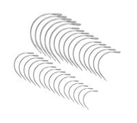 HUAJINGKEJI 42/50/100/120 Stück gebogene Nadeln, C-Typ, Ledernadeln, gebogene Nähnadeln für Handnähen, Teppichleder