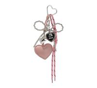 HUAJINGKEJI Hochwertige Metall-Schleifen, Accessoire mit silberfarbenen Perlendetails für Geldbörse, Punk-Liebhaber, Taschenanhänger, Schmuck, praktische Metalltaschen-Charm-Dekorationen, a, One Size