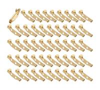 HUANGING Broschennadeln mit optionaler Größe, sicherer Verschluss auf der Rückseite, für Bastelbroschen und Schmuckprojekte, 50 Stück