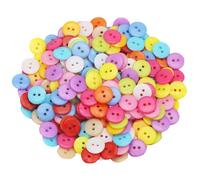 HUANGING Bunte Knöpfe mit 2/4 Löchern, Knöpfe zum Nähen, Basteln, runde Knöpfe für Bastelprojekte, 200 Stück