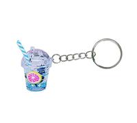 Huaqgu Bubble Tea Schlüsselanhänger, süßer Bubble Tea Schlüsselanhänger Charms KawaiiCar Rucksack Schlüsselanhänger Taschenanhänger Paar Geschenk Mini Cup Anhänger mit Schlüsselanhängerringen