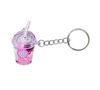 Huaqgu Bubble Tea Schlüsselanhänger, süßer Bubble Tea Schlüsselanhänger Charms KawaiiCar Rucksack Schlüsselanhänger Taschenanhänger Paar Geschenk Mini Cup Anhänger mit Schlüsselanhängerringen