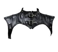 Huaqgu Mittelalterlicher Schal Halber Umhang Strukturierter Schnallenverschluss Leder Achselzucken Umhang Für Männer Und Frauen Ritterschal Steampunk Schulterrüstungen