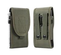 HUAUQAN Tactical MOLLE Holster Army Handy Gürteltasche für Galaxy S25 S24 S23 S22 S21 Ultra, Outdoor Waist Pack für Honor Magic V2 (Grün)