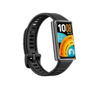 HUAWEI Band 11 Pro mattschwarzes Aluminiumlegierungsgehäuse mit schwarzem Fluorelastomerarmband