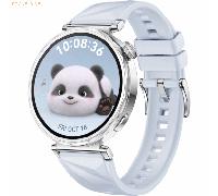 HUAWEI WATCH GT 5 41mm Edelstahlgehäuse mit blaunem Fluorelastomer-Armband