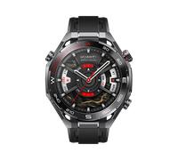 HUAWEI Ultimate 2, 48,5 mm Gehäuse aus amorphem Zirkonium, schwarzes Fluorelastomer-Armband