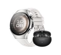 HUAWEI Watch 5 42 + Freebuds 6i Smartwatch Kompositarmband, 120-190 mm, Moon White