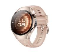 Huawei Watch 5, 42 mm, Sandgoldenes 904L Edelstahlgehäuse mit beigem Kompositarmband - PayPal 0 % Finanzierung