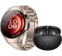 Huawei Watch 5 Gold 42 mm + Huawei FreeBuds 6i Schwarz Smartwatch