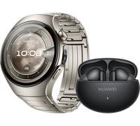 Huawei Watch 5 Silber 46 mm + Huawei FreeBuds 6i Schwarz Smartwatch
