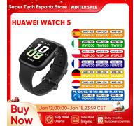 Intelligente HUAWEI Watch 5, Pantalla AMOLED de 1,8 Pulgadas, EAQadas Bluetooth, Monitoreo de salud, intelligente Uhr Black 46mm