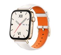 Huawei Watch Fit 3 mit Lederarmband weiß