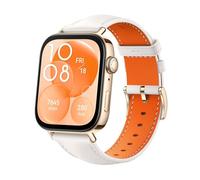 HUAWEI WATCH FIT 3, 1.82″ AMOLED-Display, Ultraschlankes Design, Bluetooth-Anrufe, Bis zu 10 Tage Akkulaufzeit, Kompatibel mit iOS & Android, Umfassendes Health & Fitness-Management, GPS, Weiß Leder