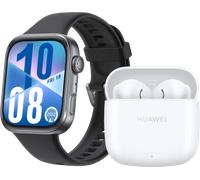 Huawei Watch Fit 4 Schwarz + Huawei FreeBuds SE 2 Weiß Smartwatch