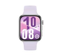 HUAWEI WATCH FIT 4 silbernes Gehäuse mit violettem Fluorelastomer-Armband