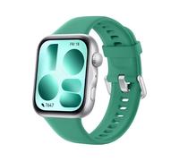 HUAWEI WATCH FIT 5 silbernes Gehäuse aus einer Aluminiumlegierung + grünes Fluorelastomer-Armband