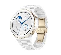 HUAWEI Watch GT 3 Pro 43mm Smartwatch, Keramikgehäuse, Saphirglas, Tauch Modus,Lange Akkulaufzeit, Herzfequenz- und SpO2 Überwachung,Menstruationszyklus Tracker, weißes Keramikband