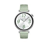 HUAWEI WATCH GT 4 41mm Edelstahlgehäuse mit grünem Fluorelastomer-Armband