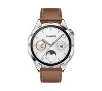HUAWEI WATCH GT 4 46MM BROWN LEATHER STRAP Smartwatch Edelstahl Leder, 140 - 210mm, Braun